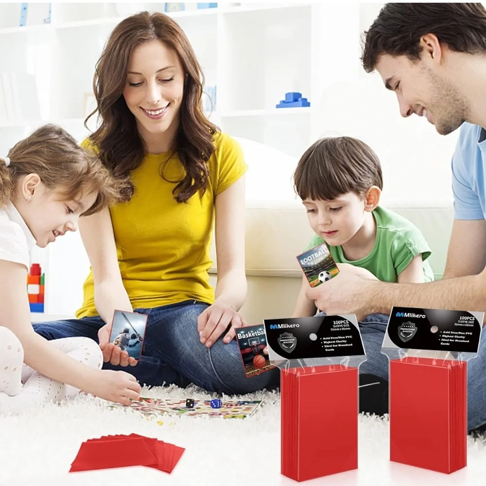 400 counts Mlikero card sleeves for card storage and protection